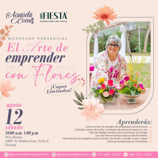 Principios de Floristeria, Agosto 12, 2023.