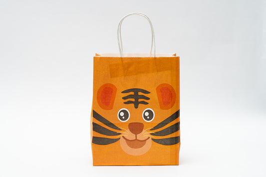 Animal Paper Bag M Pck 12