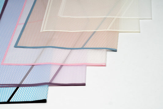 Striped W/ Edge Flower Wrapping Paper Pck 20
