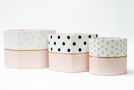 Geometric Heart Shapes Set