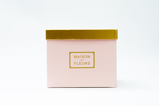 Rectangle Gold Lid Pink Set