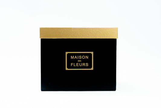 Rectangle Gold Lid Black Set